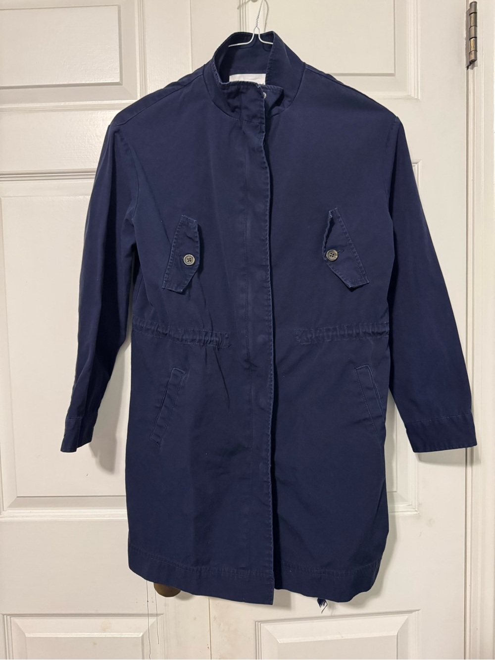 Women’s Navy Utility Jacket - Casual Lightweight Coat by Pop Sugar